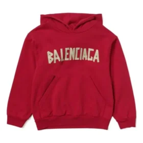 Sudadera con capucha de algodón Tape Type «Rojo» 682019TOVB36400
