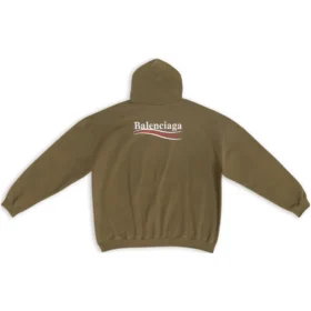 Sudadera con capucha de corte amplio «Khaki» de Political Campaign 620973TKVI92463