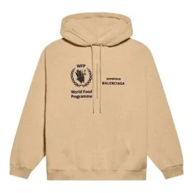 Sudadera con capucha de corte mediano Balenciaga x Programa Mundial de Alimentos «Beige» 600583TJVK49605