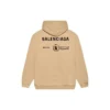 Sudadera con capucha de corte mediano Balenciaga x Programa Mundial de Alimentos «Beige» 600583TJVK49605