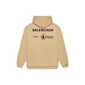 Sudadera con capucha de corte mediano Balenciaga x Programa Mundial de Alimentos «Beige» 600583TJVK49605