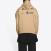 Sudadera con capucha de corte mediano Balenciaga x Programa Mundial de Alimentos «Beige» 600583TJVK49605