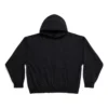Sudadera con capucha de corte mediano «Black Faded» 742603TOVF39034