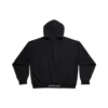 Sudadera con capucha de corte mediano «Black Faded» 742603TOVF39034
