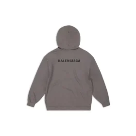 Sudadera con capucha de corte mediano «Gris» 600583TNVH11227