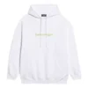 Sudadera con capucha de corte mediano y estampado de logotipo de copyright «White» 578135TIV559152