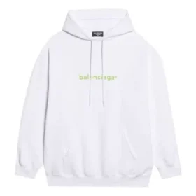 Sudadera con capucha de corte mediano y estampado de logotipo de copyright «White» 578135TIV559152