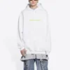 Sudadera con capucha de corte mediano y estampado de logotipo de copyright «White» 578135TIV559152
