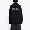 Sudadera con capucha de felpa, color negro 641529TJVE51000