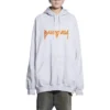 Sudadera con capucha de Metallica, corte oversize, «Dirty White Orange» 697879TMV890901