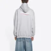 Sudadera con capucha de Political Campaign, corte mediano «Gris» 600583TKVI91379