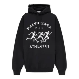 Sudadera con capucha estampada SS21, color negro 641529TJVI71070