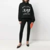 Sudadera con capucha estampada SS21, color negro 641529TJVI71070