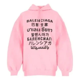 Sudadera con capucha estampada SS21 Rosa 641529TJVI61401