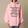 Sudadera con capucha estampada SS21 Rosa 641529TJVI61401