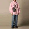 Sudadera con capucha estampada SS21 Rosa 641529TJVI61401