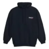 Sudadera con capucha extragrande bordada de Political Campaign «Black White» 620947TKVI91070