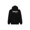Sudadera con capucha extragrande bordada de Political Campaign «Black White» 620947TKVI91070