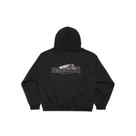 Sudadera con capucha generada por IA «Negro Blanco» 767877TQVF99034