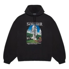 Sudadera con capucha holgada «Landscape» de Balenciaga para hombre, color negro 641679TJVH91000