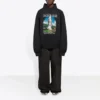 Sudadera con capucha holgada «Landscape» de Balenciaga para hombre, color negro 641679TJVH91000