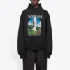 Sudadera con capucha holgada «Landscape» de Balenciaga para hombre, color negro 641679TJVH91000