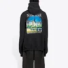 Sudadera con capucha holgada «Landscape» de Balenciaga para hombre, color negro 641679TJVH91000