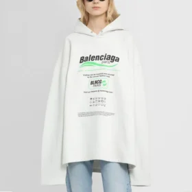 Sudadera con capucha holgada «White» 661711TKVF99085