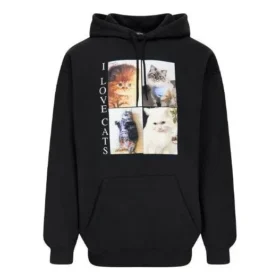 Sudadera con capucha «I Love Cats» «Negro» 570811TJVG91000
