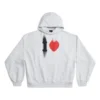 Sudadera con capucha I Love, corte mediano «Blanco» 742603TOVH59081
