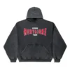 Sudadera con capucha Montaigne, corte grande, «Black Faded» 803265TRVN21048