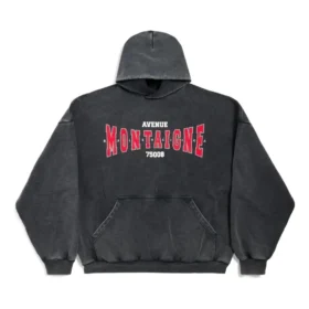 Sudadera con capucha Montaigne, corte grande, «Black Faded» 803265TRVN21048