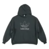 Sudadera con capucha oversize con logotipo de Balenciaga x adidas «Verde y blanco» 712396TNVA93775