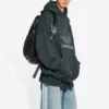 Sudadera con capucha oversize con logotipo de Balenciaga x adidas «Verde y blanco» 712396TNVA93775