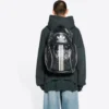 Sudadera con capucha oversize con logotipo de Balenciaga x adidas «Verde y blanco» 712396TNVA93775