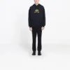 Sudadera con capucha oversize de tejido entrelazado BB «Negro Amarillo» 578138TEV191361