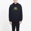 Sudadera con capucha oversize de tejido entrelazado BB «Negro Amarillo» 578138TEV191361