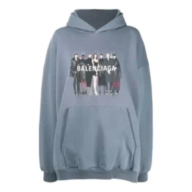 Sudadera con capucha oversize original de Balenciaga «Gris» 620973TIV481404