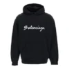Sudadera con capucha oversize y logo en letra cursiva «Black White» 674986TMVB51070