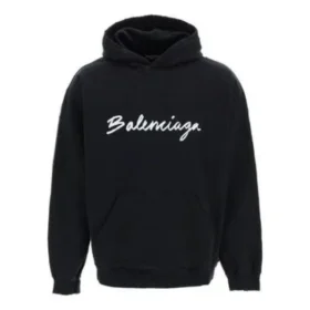 Sudadera con capucha oversize y logo en letra cursiva «Black White» 674986TMVB51070