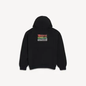 Sudadera con capucha para hombre «Bumper Stickers» de corte mediano en negro Sudadera con capucha para hombre «Bumper Stickers» de corte mediano en negro