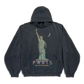 Sudadera con capucha Paris Liberty Oversized «Negro» 739024TQVS11083