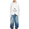 Sudadera con capucha Paris Upside Down Oversized «Blanco» 698156TMVD19000