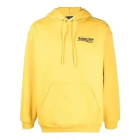 Sudadera con capucha Political Campaign, corte mediano «Amarillo» 600583TKVI97442