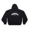 Sudadera con capucha redonda Back Flip Oversized «Negro Blanco» 761458TPVG11070