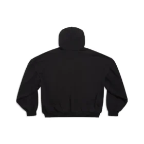 Sudadera con capucha redonda Back Flip Oversized «Negro Blanco» 761458TPVG11070