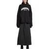 Sudadera con capucha redonda Back Flip Oversized «Negro Blanco» 761458TPVG11070
