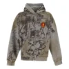 Sudadera con capucha Scribbled de corte mediano «Gris» 744457TOVA81300