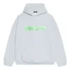 Sudadera con capucha Slime de corte ancho «Gris verde» 674986TLVF21203