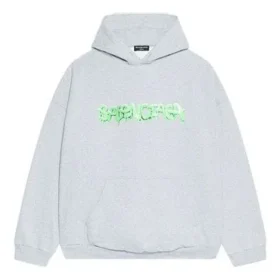 Sudadera con capucha Slime de corte ancho «Gris verde» 674986TLVF21203 Sudadera con capucha Slime de corte ancho «Gris verde» 674986TLVF21203